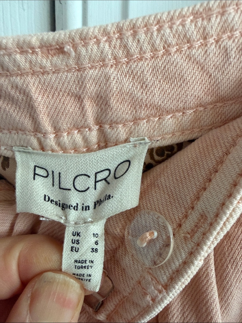 Anthropologie Pilcro Blush Pink Midi Skirt size 6 - Picture 8 of 11